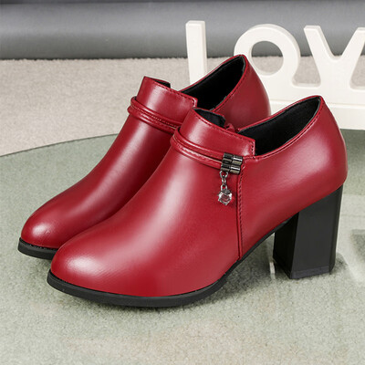 High-heeled Single Shoes Womens Spring Breathable Deep-mouthed Womens Leather Shoes Thick-heeled Middle-aged Mothers Work Shoes
High-heeled Single Shoes Womens Spring Breathable Deep-mouthed Womens Leather Shoes Thick-heeled Middle-aged Mothers Work Shoes