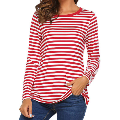 Starmoon Women Long Sleeve Round Neck Basic T-Shirt Striped Shirts Tunic Top Blouse
Starmoon Women Long Sleeve Round Neck Basic T-Shirt Striped Shirts Tunic Top Blouse