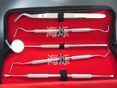 5 Pcs Set Oral Care Examination Stainless Steel Dental Probe Missor Gracey Cleanning Dental Kit Teeth Tool Set
5 Pcs Set Oral Care Examination Stainless Steel Dental Probe Missor Gracey Cleanning Dental Kit Teeth Tool Set