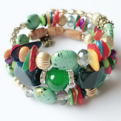 Woman Beach Jewelry 2019 Bohemian Shell Natural Stone Bracelet Multilayer Beads bracelets & bangles
Woman Beach Jewelry 2019 Bohemian Shell Natural Stone Bracelet Multilayer Beads bracelets & bangles