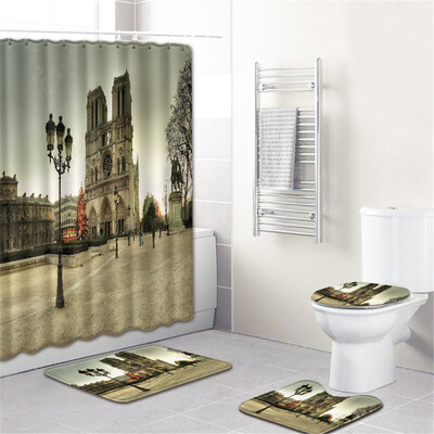 Gobestart Waterproof Bathroom Shower Curtain Set Non-Slip Rug Toilet Lid Cover Bath Mat
Gobestart Waterproof Bathroom Shower Curtain Set Non-Slip Rug Toilet Lid Cover Bath Mat