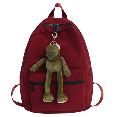 Frog pendant bag female Korean high school ins campus backpack junior high school students Mori Joker simple backpack
Frog pendant bag female Korean high school ins campus backpack junior high school students Mori Joker simple backpack