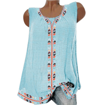 Starmoon Women Casual Sleeveless Print Solid Fashion Loose Plue Size Tops Shirt Blouse
Starmoon Women Casual Sleeveless Print Solid Fashion Loose Plue Size Tops Shirt Blouse