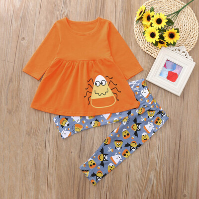 Toddler Baby Girl Long Sleeves Print TopPants Outfit Clothes Halloween Suit Set
Toddler Baby Girl Long Sleeves Print TopPants Outfit Clothes Halloween Suit Set
