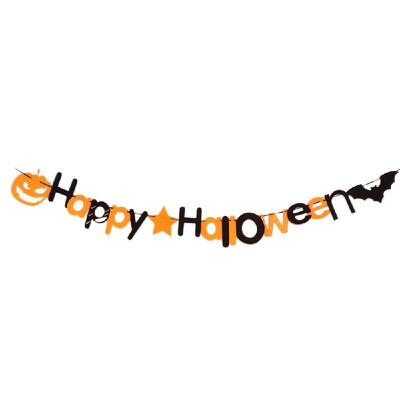 Happy Halloween Party Hanging Banner Wall Decor for Home School Office Party Decorations Bat&Pumpkin Garland
Happy Halloween Party Hanging Banner Wall Decor for Home School Office Party Decorations Bat&Pumpkin Garland