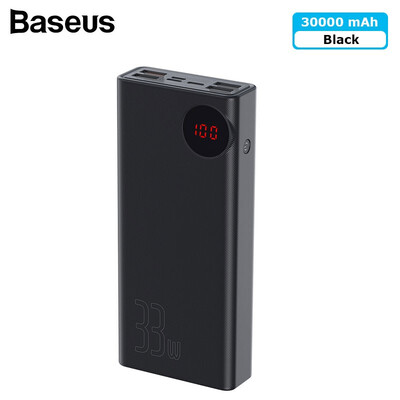 Baseus 30000mAh 33W digital display power bank for Laptops with PS30 QC30 external battery charger for iPhoneHUAWEIXiaomi
Baseus 30000mAh 33W digital display power bank for Laptops with PS30 QC30 external battery charger for iPhoneHUAWEIXiaomi