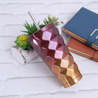 500ml 304 Stainless Steel Cup Diamond Gradient Hot Cold Drink Vacuum Insulated Flask Straw Lid Set Coffee Mug Outdoor Tumbler
500ml 304 Stainless Steel Cup Diamond Gradient Hot Cold Drink Vacuum Insulated Flask Straw Lid Set Coffee Mug Outdoor Tumbler
