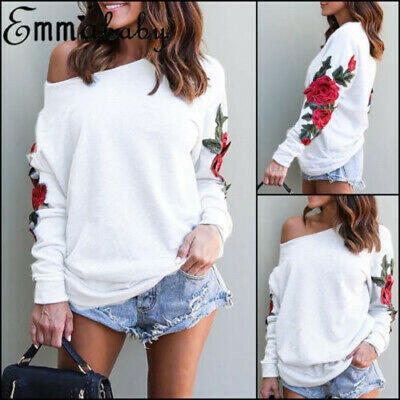 Women One Shoulder Hoodie Sweatshirt Long Sleeve Sweater Jumper Pullover Tops 
Women One Shoulder Hoodie Sweatshirt Long Sleeve Sweater Jumper Pullover Tops