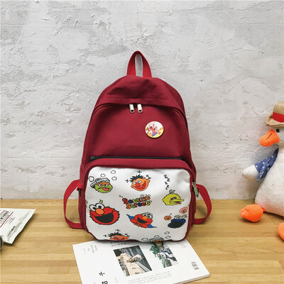 Bag girl Korean version of high school ins wind Sesame Street tide brand students campus rucksack girl cute shoulder bag
Bag girl Korean version of high school ins wind Sesame Street tide brand students campus rucksack girl cute shoulder bag