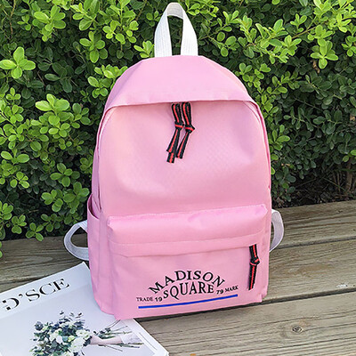 Tailored Fashion Women Nylon Solid Color Capacity Student Backpack Travel Couple Bag 
Tailored Fashion Women Nylon Solid Color Capacity Student Backpack Travel Couple Bag