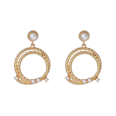 AOEMAN women trendy simulated pearl statement dangle earrings vintage party jewelry accessories gold color metal drop earrings
AOEMAN women trendy simulated pearl statement dangle earrings vintage party jewelry accessories gold color metal drop earrings
