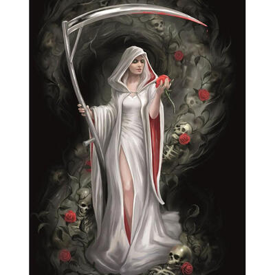 5D DIY Full Drill Diamond Painting Mythic Death Cross Stitch Embroidery Kit