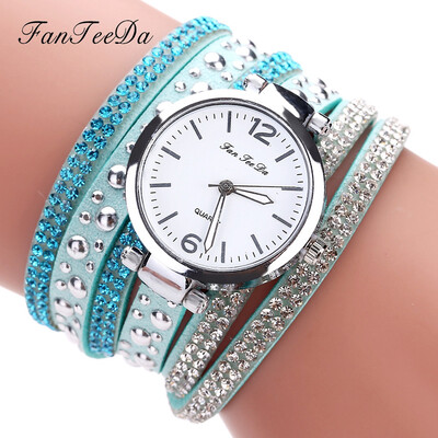 FanTeeDa Multi Layers Women Quartz Bracelet Watch PU Leather Weave Wrap Crystal Wristwatch Jewelry Gifts 533
FanTeeDa Multi Layers Women Quartz Bracelet Watch PU Leather Weave Wrap Crystal Wristwatch Jewelry Gifts 533