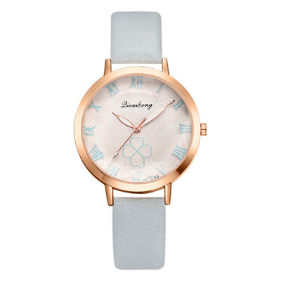 Hot fashion fashion pu watch watch new lucky four-leaf clover watch ladies watch
Hot fashion fashion pu watch watch new lucky four-leaf clover watch ladies watch