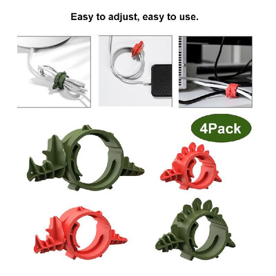 Sothing 4Pack Dinosaur Cord Organizer Cable Management Adjustable for Home Office Travel
Sothing 4Pack Dinosaur Cord Organizer Cable Management Adjustable for Home Office Travel