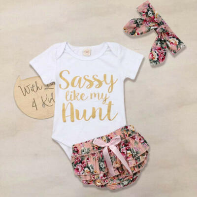Newborn Baby Girls Short Sleeve Tops Romper Floral Shorts Pants Dress Outfit Set 
Newborn Baby Girls Short Sleeve Tops Romper Floral Shorts Pants Dress Outfit Set