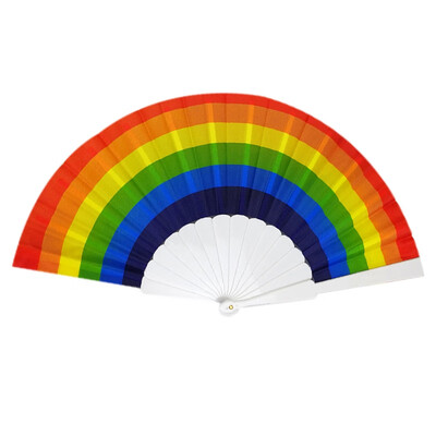 New Hot Chinese Rainbow Pattern Folding Fan Plastic Folding Fan Household Decoration Craft DIY Wedding Party Decoration
New Hot Chinese Rainbow Pattern Folding Fan Plastic Folding Fan Household Decoration Craft DIY Wedding Party Decoration
