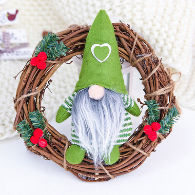 Siaonvr Doll Little Doll Rattan Ring Pendant Garland Window Hanging Decoration Supplies