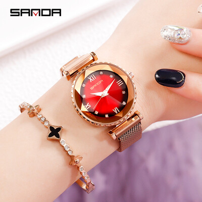 Luxury Rose Gold Women Watches Fashion Brand Diamond Ladies Quartz Clock Magnet Mesh Female Wristwatch Relogio Feminino Gift New
Luxury Rose Gold Women Watches Fashion Brand Diamond Ladies Quartz Clock Magnet Mesh Female Wristwatch Relogio Feminino Gift New