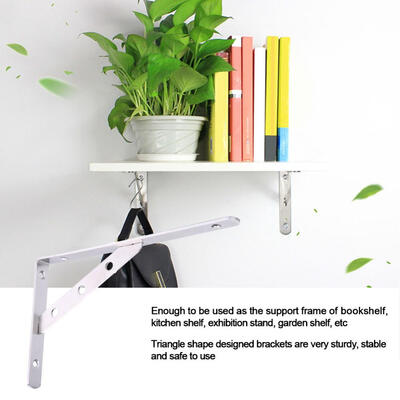 1 Pair Stainless Steel -Shaped Wall-Mounted Shelf Brackets Support Frame Home HardwareShelf Bracket Wall Shelf Bracket
1 Pair Stainless Steel -Shaped Wall-Mounted Shelf Brackets Support Frame Home HardwareShelf Bracket Wall Shelf Bracket