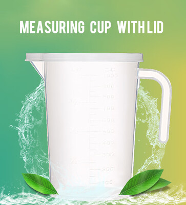 1000ml Transparent PP Resin Measuring Cup with Handle&Lid for Kitchen or Laboratory Use Counting Cup Measuring Cup
1000ml Transparent PP Resin Measuring Cup with Handle&Lid for Kitchen or Laboratory Use Counting Cup Measuring Cup