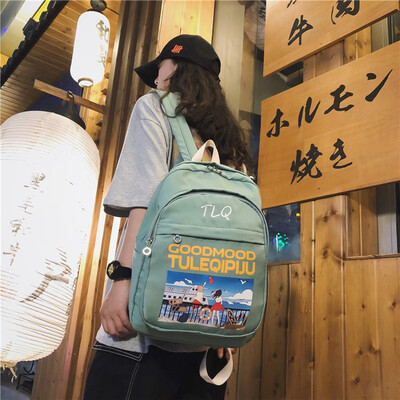 Ins schoolbag female Korean version of high school backpack college students simple old fashionable shoulder bag
Ins schoolbag female Korean version of high school backpack college students simple old fashionable shoulder bag