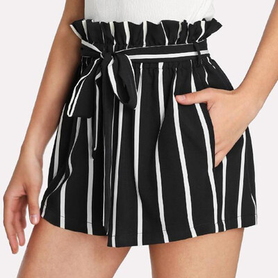 Tailored Women Retro Striped Casual Fit Elastic Waist Pocket Shorts Pants With String
Tailored Women Retro Striped Casual Fit Elastic Waist Pocket Shorts Pants With String