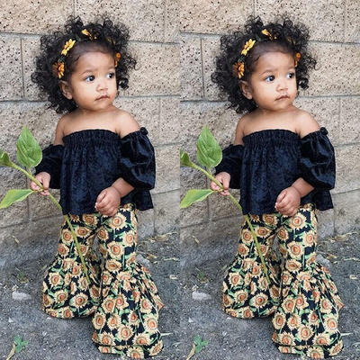 Toddler Baby Girls Off Shoulder Tops T-shirtSunflower Printed Loose Pants 2Pcs Clothes Fit For 1-6T
Toddler Baby Girls Off Shoulder Tops T-shirtSunflower Printed Loose Pants 2Pcs Clothes Fit For 1-6T