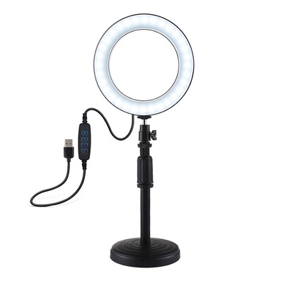 PULUZ 10" Dimmable LEDs Ring Light 3 Lighting Modes Brightness Adjustable for Live Streaming Selfie Photography Video Shooting wit
PULUZ 10" Dimmable LEDs Ring Light 3 Lighting Modes Brightness Adjustable for Live Streaming Selfie Photography Video Shooting wit