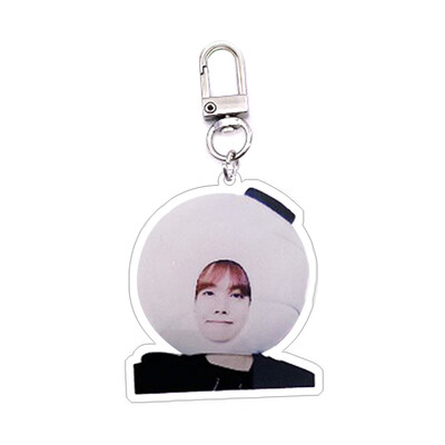 CAR-TOBBY Kpop BTS Keychain Coated Mini Key chain Cute Gift Keyring Bag Pendant