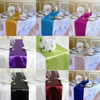 30X275cm Satin Table Runner Wedding Party Banquet Reception Venue Decorations Home Decor
30X275cm Satin Table Runner Wedding Party Banquet Reception Venue Decorations Home Decor