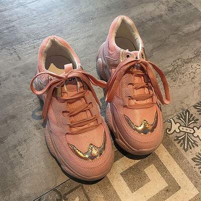 Breathable Daddy Shoes Female ins Chaozhou Autumn-style Korean Reflective Sports Shoes Coloured Harajuku Wind Thick-soled Runnin
Breathable Daddy Shoes Female ins Chaozhou Autumn-style Korean Reflective Sports Shoes Coloured Harajuku Wind Thick-soled Runnin