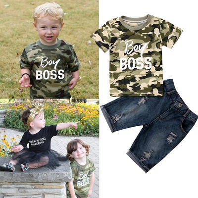 Toddler Kids Baby Boys Summer Clothes T-Shirts Tee TopsDenim Pants Outfits Set
Toddler Kids Baby Boys Summer Clothes T-Shirts Tee TopsDenim Pants Outfits Set