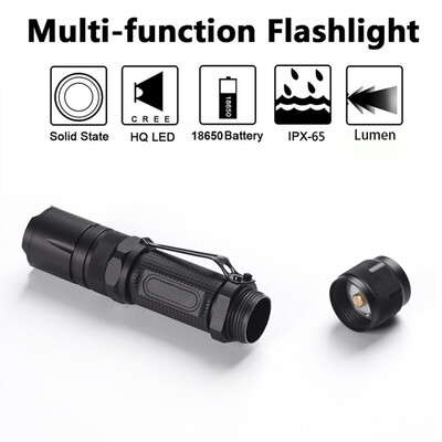 Saidsome Super Bright V6 LED 3Modes Zoomable Flashlight Aluminum Torch 18650 flashlight lamp
Saidsome Super Bright V6 LED 3Modes Zoomable Flashlight Aluminum Torch 18650 flashlight lamp