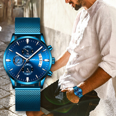 Gobestart CRRJU Mens Watch Waterproof Calendar Steel Mesh with Chronograph Quartz Watch
Gobestart CRRJU Mens Watch Waterproof Calendar Steel Mesh with Chronograph Quartz Watch