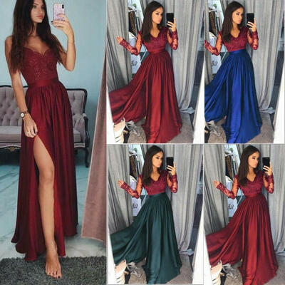 Women Formal Midi Long Skirt Prom Evening Party Cocktail Bridesmaid Wedding Dress
Women Formal Midi Long Skirt Prom Evening Party Cocktail Bridesmaid Wedding Dress