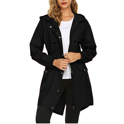 Toponeto WomenWomen Solid Rain Jacket Outdoor Hoodie Waterproof Hooded Raincoat Windproof
Toponeto WomenWomen Solid Rain Jacket Outdoor Hoodie Waterproof Hooded Raincoat Windproof