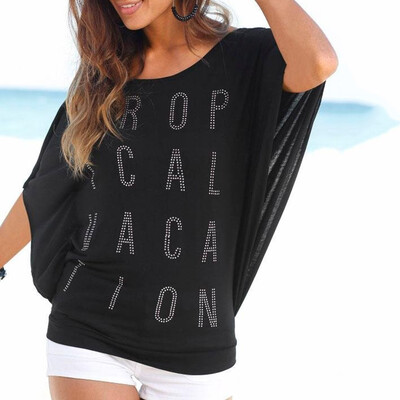 Nomeni Womens Summer Short Sleeve Batwing Sleeve Letter Tops Tee Shirt Top Blouse
Nomeni Womens Summer Short Sleeve Batwing Sleeve Letter Tops Tee Shirt Top Blouse