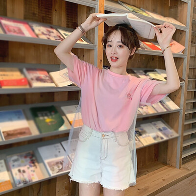 Womens Fake Two Pieces tshirt Set Casual O-Neck Embroidery Pattern Mesh Stitching Short Sleeve Loose T-Shirt
Womens Fake Two Pieces tshirt Set Casual O-Neck Embroidery Pattern Mesh Stitching Short Sleeve Loose T-Shirt