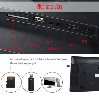 Andoer 17inch Digital Photo Frame Full View IPS Screen 1920 1080 HD Advertising Machine Support Random Play with Remote Control
Andoer 17inch Digital Photo Frame Full View IPS Screen 1920 1080 HD Advertising Machine Support Random Play with Remote Control