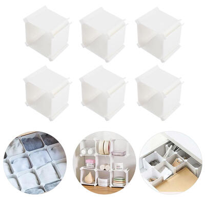 Greensen 6Pcs Plastic Closet Drawer Divicers Socks Underwear Organizer Multi-use Decorative Storage Box
Greensen 6Pcs Plastic Closet Drawer Divicers Socks Underwear Organizer Multi-use Decorative Storage Box