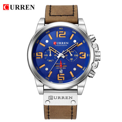 Gobestart CURREN Mens Watches Sport Waterproof Calendar Leather Chronograph Quartz Watch
Gobestart CURREN Mens Watches Sport Waterproof Calendar Leather Chronograph Quartz Watch