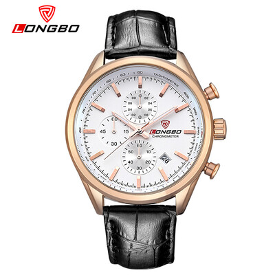 Mens waterproof sports luminous three-eye six-needle single calendar casual belt watch mens student table 80179
Mens waterproof sports luminous three-eye six-needle single calendar casual belt watch mens student table 80179