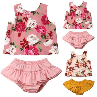 2PCS Newborn Toddler Baby Girls Summer Clothes Sleeveless Backcross Floral Vest TopRuffled Bottoms Shorts Outfit Set
2PCS Newborn Toddler Baby Girls Summer Clothes Sleeveless Backcross Floral Vest TopRuffled Bottoms Shorts Outfit Set