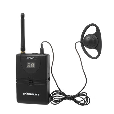 TP-WIRELESS 24GHz Wireless Audio Tour Guide Acoustic Transmission System Headset Microphone 1 Transmitter 10 Receivers with Lanya
TP-WIRELESS 24GHz Wireless Audio Tour Guide Acoustic Transmission System Headset Microphone 1 Transmitter 10 Receivers with Lanya