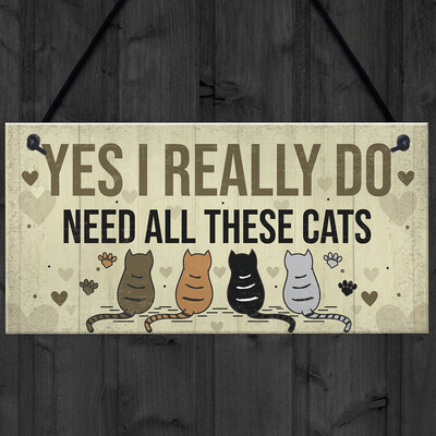 Gobestart YES I REALLY DO Gift Novelty Birthday Hanging Plaque Gift Wooden Pendant