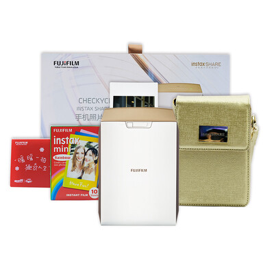 Fuji InstaxSHARE SP-2 Once Imaging Phone Photo Printer Mini Pocket Portable Home Photo Printer Champagne Gold Set
Fuji InstaxSHARE SP-2 Once Imaging Phone Photo Printer Mini Pocket Portable Home Photo Printer Champagne Gold Set