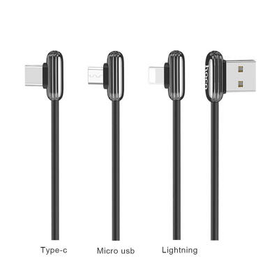 HOCO U60 90-Degree Charge Cable Angled Charging And Syncing Cord For Micro USB Type-C Lightning-Type-C
HOCO U60 90-Degree Charge Cable Angled Charging And Syncing Cord For Micro USB Type-C Lightning-Type-C