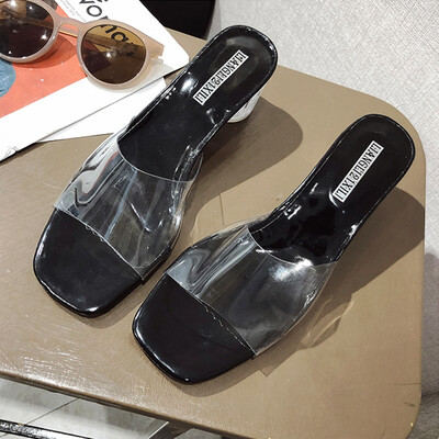 European station womens shoes 2019 summer new thick heel crystal&transparent film word dew toe sandals&slippers high heel
European station womens shoes 2019 summer new thick heel crystal&transparent film word dew toe sandals&slippers high heel