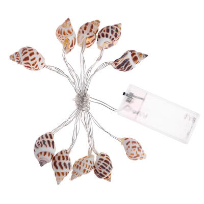 10 20LED Conch Fairy Garland String Light Restaurant Atmosphere Lamp Decor